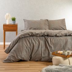 ΣΕΝΤΟΝΙ (ΣΕΤ 2 ΤΕΜ.) 120Χ200+30 KESHIA GREY WINTER LINE MINI ΚΑΤΩΣΕΝΤΟΝΟ ΗΜΙΔΙΠΛΟ (Λ) 120Χ200+30cm + 53X72cm MELINEN |  Σεντόνια Υπέρδιπλα / King Size στο espiti