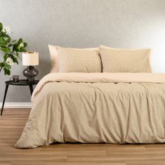 ΣΕΤ ΣΕΝΤΟΝΙΑ KING SIZE (Λ) DAVIDE BEIGE CASUAL LINE (180Χ200+32) ΣΕΤ KING SIZE (Λ) 260Χ270 MELINEN |  Σεντόνια Υπέρδιπλα / King Size στο espiti