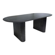 Τραπέζι Nembou pakoworld mdf σε απόχρωση μαύρου μαρμάρου 210x100x76εκ |  Τραπέζια στο espiti