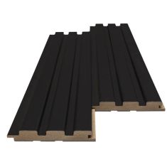 MDF PANEL ΜΕ 3D ΠΗΧΑΚΙΑ 505090 BEAT ST 16/119/2750mm BLACK NewPlan - NewPlan |  Διακόσμηση τοίχου στο espiti