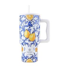 ESTIA ΘΕΡΜΟΣ STRAW TUMBLER XL SAVE THE AEGEAN 900ml AMALFI COAST - 01-34832 Estia |  Θερμός & Αξεσουάρ στο espiti
