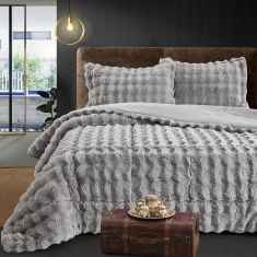 Beauty Home Κουβερτοπάπλωμα king size Art 12662 240x260 Γκρι       |  Κουβερτοπαπλώματα  στο espiti