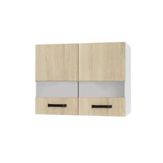 Anita Πάνω Ντουλάπι-Βιτρίνα Σονόμα 80x32x57cm AlphaB2B |  Ντουλάπια στο espiti