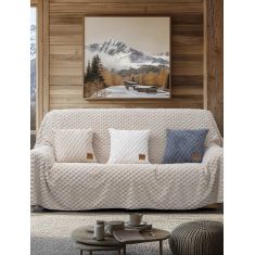 Ριχτάρι MAISONY BEIGE 180 x 180 εκ. MADI |  Ριχτάρια στο espiti