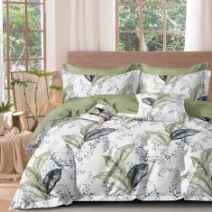 Beauty Home Σετ σεντόνια υπέρδιπλα με λάστιχο Art 12277 Adelina 165x200+30 Λαδί       |  Σεντόνια Υπέρδιπλα / King Size στο espiti
