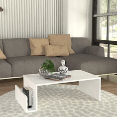 Τραπεζάκι σαλονιού Regnar Megapap χρώμα λευκό 100,6x55x31,8εκ. |  Τραπεζάκια σαλονιού στο espiti