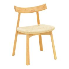 Καρέκλα Clareta pakoworld rubberwood-σχοινί σε φυσική απόχρωση 53x55x79εκ |  Καρέκλες στο espiti