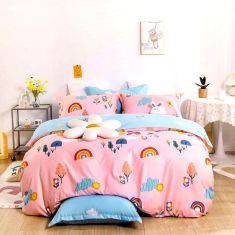 ΚΟΥΒΕΡΛΙ ΠΑΙΔΙΚΟ ΟΥΡΑΝΙΟ ΤΟΞΟ RAINBOW SET 2 ΤΕΜ 22032 160x220 + 1 ΜΑΞ (50x70) |  Κουβερλί Παιδικά στο espiti