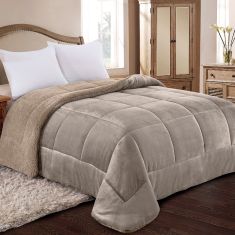 ΚΟΥΒΕΡΤΟΠΑΠΛΩΜΑ ΜΟΝΟ 160X240 ADAM HOME (825) TAUPE |  Κουβερτοπαπλώματα  στο espiti