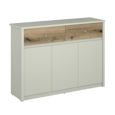 Μπουφές Karin Cashmere-Evoke Oak 126x36.5x91cm AlphaB2B |  Βιτρίνες - Έπιπλα εισόδου στο espiti