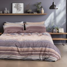 Beauty Home Σετ σεντόνια φανελένια King Size με λάστιχο Dali Art 12332 185x200+32 Μπεζ       |  Σεντόνια Υπέρδιπλα / King Size στο espiti