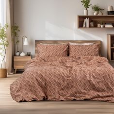 Beauty Home Σετ σεντόνια φανελένια υπέρδιπλα Frida Art 12336 240x260 Κεραμιδί       |  Φανελένια Υπέρδιπλα στο espiti