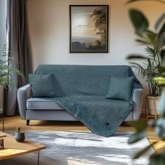 Beauty Home Ριχτάρια σετ 3τμχ Art 8638 (170x170+170x240+170x290) Πετρόλ       |  Ριχτάρια στο espiti