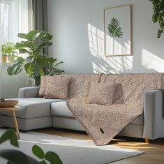 Beauty Home Ριχτάρι Τριθέσιο Art 8643 170x290 Μπεζ       |  Ριχτάρια στο espiti