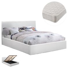 ΚΡΕΒΑΤΙ ΔΙΠΛΟ & ΣΤΡΩΜΑ BOBBI HM21271.01 ΛΕΥΚΟ PU ΜΕ ΑΠΟΘ.ΧΩΡΟ--ΓΙΑ 150x200εκ |  Κρεβάτια στο espiti