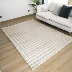 Beauty Home Σετ Κρεβ/ρας 3τμχ Bubble Art 9662 Εκρού       |  Χαλιά Κρεβατοκάμαρας στο espiti