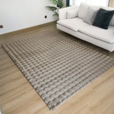 Beauty Home Σετ Κρεβ/ρας 3τμχ Bubble Art 9663 Μόκα       |  Χαλιά Κρεβατοκάμαρας στο espiti