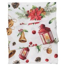 DAS HOME CHRISTMAS RUNNER 45Χ140 0624 ΚΟΚΚΙΝΟ, ΜΠΕΖ, ΧΡΥΣΟ |  Χριστουγεννιάτικες Τραβέρσες στο espiti