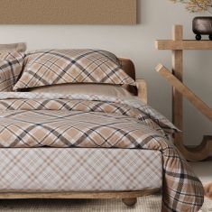 DAS HOME ΣΕΤ ΠΑΠΛΩΜΑΤΟΘΗΚΗ ΜΟΝΗ CASUAL 5435 BEIGE, BLACK |  Παπλωματοθήκες Υπέρδιπλες στο espiti
