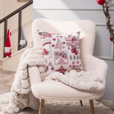 Μαξιλαροθήκη Gilgen - 50x50cm με γέμιση 52018004 Teoran |  Χριστουγεννιάτικα Μαξιλάρια στο espiti