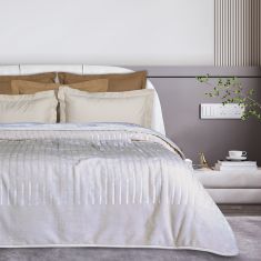 DAS HOME ΚΟΥΒΕΡΤΑ VELOUR MONH 1351 BEIGE |  Κουβέρτες Βελουτέ Υπέρδιπλες στο espiti