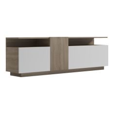 Μπουφές Vendora pakoworld σε sonoma-λευκή απόχρωση 150x29.5x46.3εκ |  Έπιπλα τηλεόρασης στο espiti