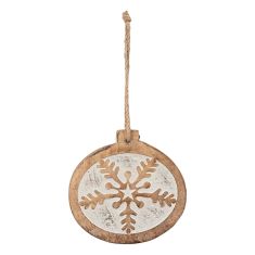 Beauty Home Ξύλινο Δίσκος  Σκαλιστό 11.5 x 10 cm       |  Χριστουγεννιάτικα Στολίδια στο espiti