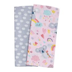 DAS BABY ΣΕΤ ΣΕΝΤΟΝΙΑ ΛΙΚΝΟΥ FUN 4934 GREY, PINK |  Βρεφικά Σεντόνια στο espiti