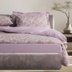 DAS HOME ΣΕΤ ΠΑΠΛΩΜΑΤΟΘΗΚΗ ΜΟΝΗ HAPPY FLANNEL 9682 GREY, LILAC |  Παπλωματοθήκες Υπέρδιπλες στο espiti