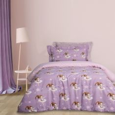 DAS KIDS ΣΕΤ ΠΑΠΛΩΜΑΤΟΘΗΚΗ ΜΟΝΗ 4972 PINK, PURPLE |  Παπλωματοθήκες Παιδικές στο espiti
