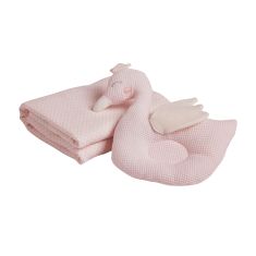 DAS BABY ΚΟΥΒΕΡΤΑ ΠΙΚΕ 75X100 RELAX 4956 PINK, WHITE |  Βρεφικές Κουβέρτες στο espiti