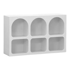 Μπουφές Emersi pakoworld με ράφια mdf σε λευκή απόχρωση 120x35x76εκ |  Μπουφέδες στο espiti