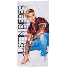 JUSTIN BIEBER 5806 ΠΕΤΣΕΤΑ ΘΑΛΑΣΣΗΣ 70Χ140 ΓΑΛΑΖΙΟ, ΚΟΚΚΙΝΟ |  Πετσέτες Θαλάσσης στο espiti