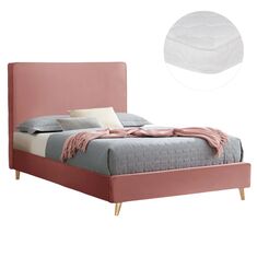 ΚΡΕΒΑΤΙ ΜΕ ΣΤΡΩΜΑ MAYLIN HM21281.01 ΣΑΠΙΟ ΜΗΛΟ ΒΕΛΟΥΔΟ--ΓΙΑ 120x200εκ |  Κρεβάτια στο espiti
