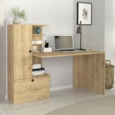 Γραφείο εργασίας Domingo Megapap χρώμα sapphire oak 149,5x60x120εκ. |  Γραφεία στο espiti