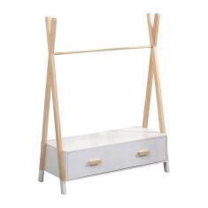 ΚΡΕΜΑΣΤΡΑ ΜΕ ΣΥΡΤΑΡΙΑ ΠΑΙΔΙΚH PASCHAL HM2491.03 ΜΕΛΑΜΙΝΗ-ΞΥΛΟ ΠΕΥΚΟΥ 80x40x130Υεκ |  Παιδικά έπιπλα στο espiti