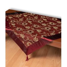 Τούλινο καρέ 7180 (85cm x 85cm) μπορντώ  5206978017575 SilkFashion |  Τραπεζομάντηλα στο espiti