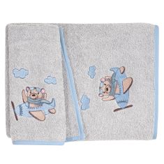 GREENWICH POLO CLUB ΣΕΤ ΠΕΤΣΕΤΕΣ ΒΑΒΥ 8851 BLUE, GREY |  Βρεφικές πετσέτες στο espiti