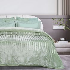 DAS HOME ΚΟΥΒΕΡΤΑ VELOUR ΥΠΕΡΔΙΠΛΗ 1360 DARK MINT |  Κουβέρτες Βελουτέ Υπέρδιπλες στο espiti