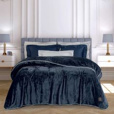 GREENWICH POLO CLUB ΚΟΥΒΕΡΤΑ FLEECE 170X240 ESSENTIAL 4442 ROYAL BLUE |  Κουβέρτες Βελουτέ Υπέρδιπλες στο espiti