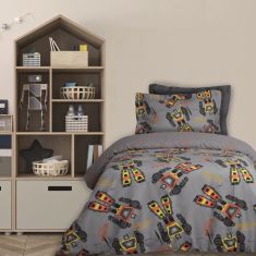 DAS KIDS ΣΕΤ ΠΑΠΛΩΜΑΤΟΘΗΚΗ ΜΟΝΗ 4974 GREY |  Παπλωματοθήκες Παιδικές στο espiti