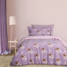DAS KIDS ΣΕΤ ΠΑΠΛΩΜΑΤΟΘΗΚΗ ΜΟΝΗ 4972 PINK, PURPLE |  Παπλωματοθήκες Παιδικές στο espiti