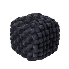 DAS HOME ΔΙΑΚΟΣΜΗΤΙΚΟ ΠΟΥΦ 43Χ43Χ40 2271 BLACK |  Πουφ στο espiti
