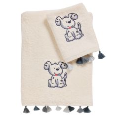 DAS BABY ΣΕΤ ΠΕΤΣΕΤΕΣ 2 ΤΕΜΑΧΙΩΝ ΚΕΝΤΗΤΕΣ SMILE 4965 GREY |  Βρεφικές πετσέτες στο espiti