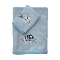 DAS BABY ΣΕΤ ΠΕΤΣΕΤΕΣ 2 ΤΕΜΑΧΙΩΝ ΚΕΝΤΗΤΕΣ FUN 4935 BLUE |  Βρεφικές πετσέτες στο espiti