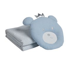 DAS BABY ΚΟΥΒΕΡΤΑ ΠΙΚΕ 75X100 RELAX 4959 BLUE, WHITE |  Βρεφικές Κουβέρτες στο espiti