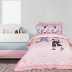 DAS KIDS ΚΟΥΒΕΡΛΙ ΜΟΝΟ 4940 GREY, PINK |  Κουβερλί Παιδικά στο espiti