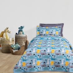 DAS KIDS ΚΟΥΒΕΡΛΙ ΜΟΝΟ 4928 BLUE, GREY |  Κουβερλί Παιδικά στο espiti