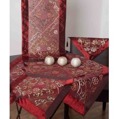 Σετ 4 τεμαχίων ((90cm x 90cm 40cm x 110cm 2x40cm x 40cm ) 6110 κόκκινο 6978000001830 SilkFashion |  Καρέ στο espiti