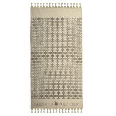 GREENWICH POLO CLUB ΠΕΤΣΕΤΑ-ΠΑΡΕΟ 90Χ170 4057 BEIGE, BLACK |  Πετσέτες Θαλάσσης στο espiti